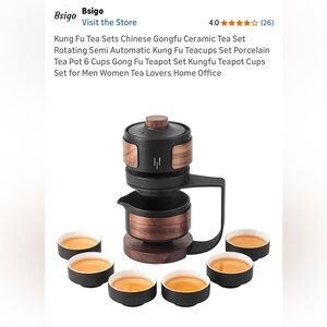 BSIGO Authentic Unique Kung Fu Tea Set Chinese Gongfu Ceramic for 6 Tea Lovers